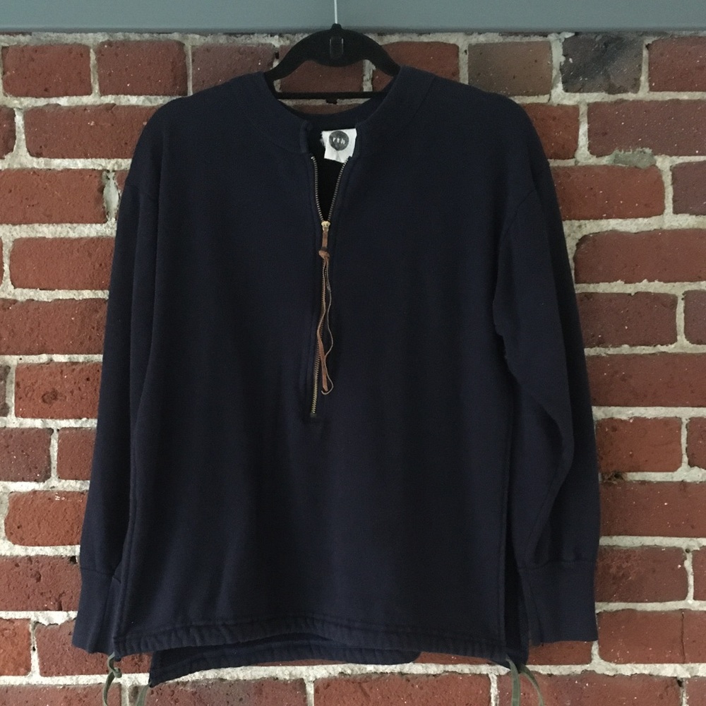 Vintage Drawstring Sweatshirt w/ Side Slit